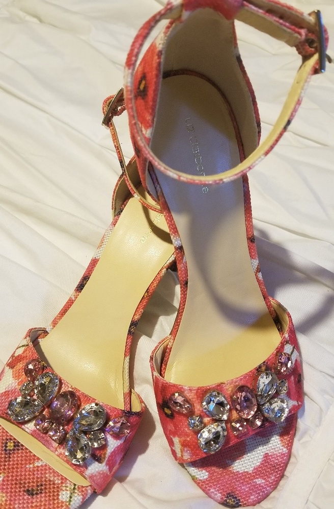Liz Claiborne jewel embellished heels